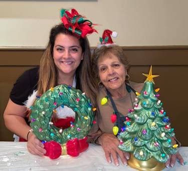 Choose your Ceramic- Old Fashioned Tree or Wreath - Paint Nite event in Staten Island, NY