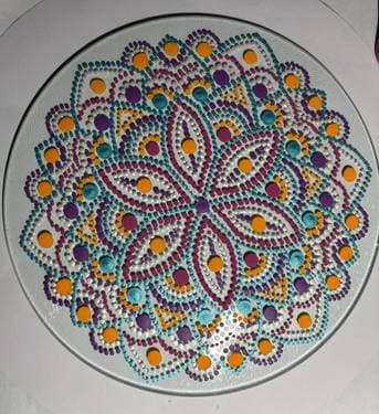 Live with Livy May Flowers on Glass with Vickie Booth