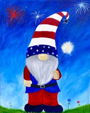 Gnome of the brave - Paint Nite event in Chico, CA