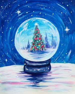 Christmas Magic Snow Globe - Paint Nite event in North York , ON