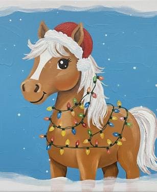 Giddy Up Jingle Horse - Paint Nite event in PEORIA HTS, IL