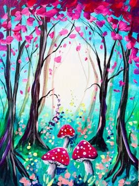Magical Mushroom Forest - Paint Nite event in Winnipeg, MB