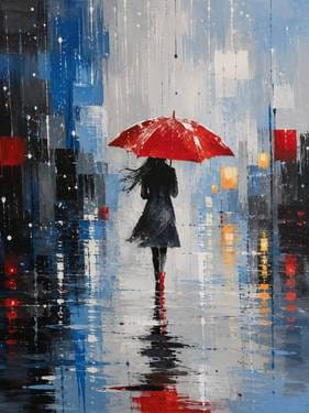 Crimson Rain Paint and Sip in Phoenix Arizona — Painting