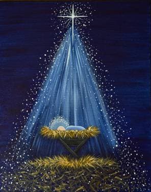 Tis the Reason for Christmas - Paint Nite event in Chesterfield, MO