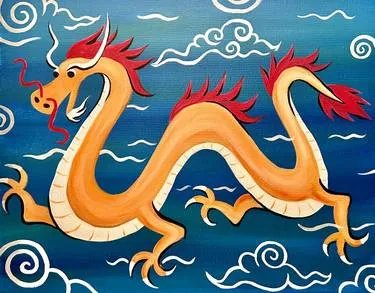Lunar New Year Dragon at Mtn. Mike's on Commerce Blvd. in Rohnert Park — Painting