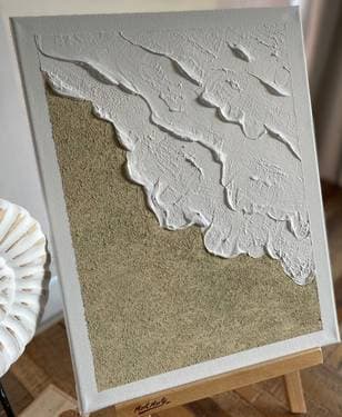 Textured Artwork | Beach & Sand - Paint Nite event in Montréal, QC