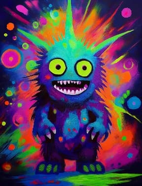UV Blacklight Halloween Paint Party — Painting