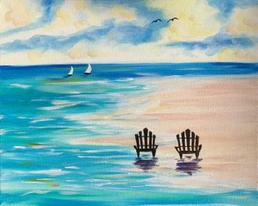 Sitting Seaside - Paint and sip event at Delta Hotels by Marriott Phoenix / Mesa in MESA, AZ - PaintNite.com