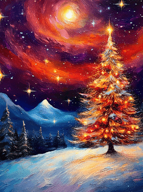 Holiday Under the Stars - Paint Nite event in Port Moody, BC