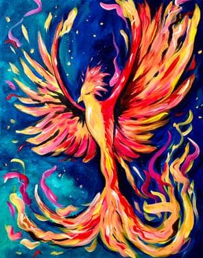 Rise of the Phoenix - Paint Nite event in Napa, CA