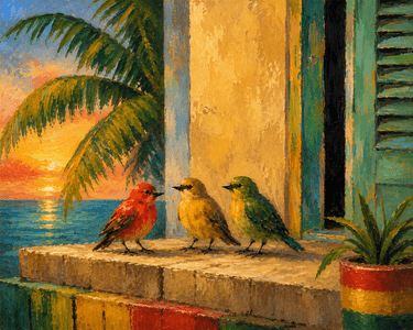 Three Little Birds Pitch By My Doorstep - Paint Nite event in NAPA, CA