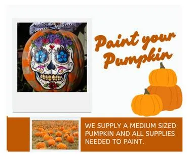 Paint your Pumpkin Dia De Los Muertos — Painting