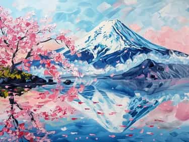 Mt. Fuji Japan Cherry Blossom- Wanderlust Collection