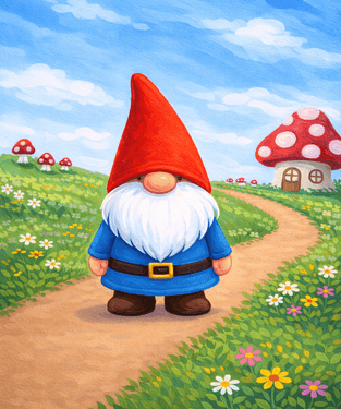 Mushroom Gnome Hill ll - Paint Nite event in SAN JOSE, CA