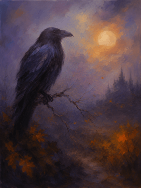 Raven Gothic Halloween Night at Ace & Vine in Napa — Painting