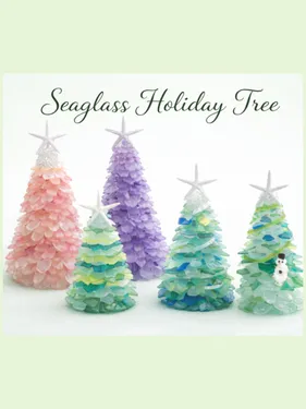 Sea glass Tree at CharQTerie — Painting