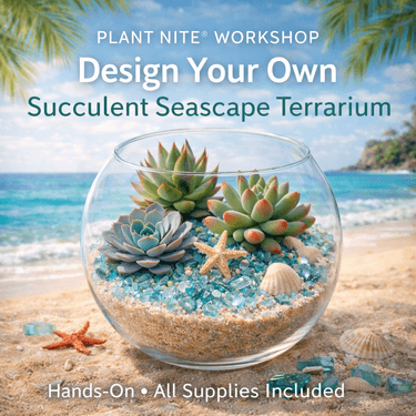 Succulents By The Sea- Plant Nite Workshop - Paint Nite event in Bayport, NY