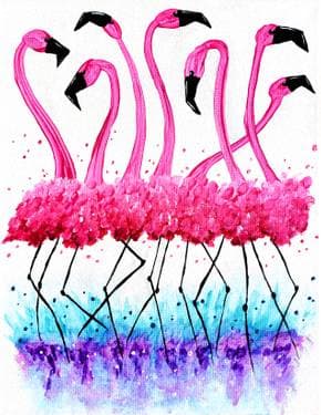 Flamingo Fête - Paint Nite event in Ottawa, ON
