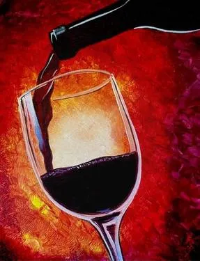 Pour the Wine — Painting