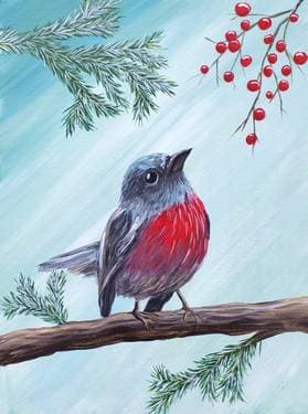 A Berry Curious Winter Bird II with Melody Gillespie