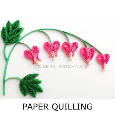 Bleeding Hearts : Paper Quilling - Paint Nite event in Mississauga, ON
