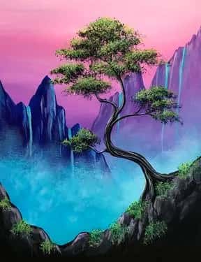 Misty Mountain Bonsai Falls