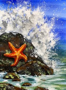 Just Hang On - Paint Nite event in Victoria, BC