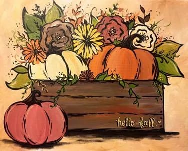 Hello Fall Bouquet — Painting