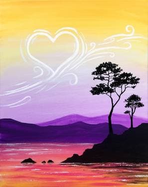 Love In The Air II - Paint Nite event in Edmonton, AB
