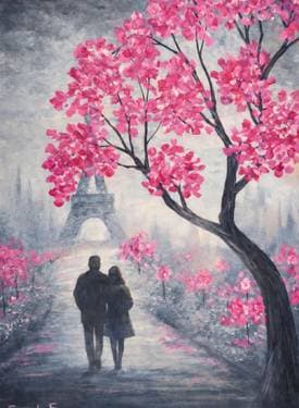 An Evening In Paris - Paint Nite event in Sacramento, CA