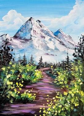Magical Mountain Path - Paint Nite event in Calgary, AB