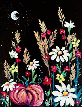 Thankful Harvest Moon - Paint Nite event in Northridge, CA