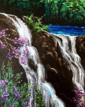Serene Lavender Falls - Paint Nite event in Port Perry, Durham Region, ON
