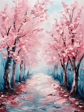 Path of Petals - Paint Nite event in Mississauga, ON