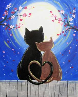 Cat Lovers — Painting