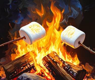 Roasting Marshmallows By The Campfire 2 - Paint Nite event in Orangeville, ON
