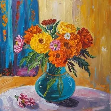 Mother's Day Bouquet at Mtn. Mike's on Cleveland in SRosa — Painting