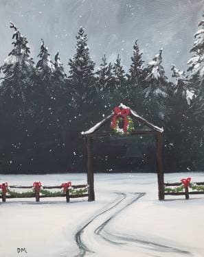 Christmas in the Country - Paint Nite event in Ottawa, ON