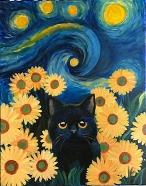Van Gogh World, Kitty at RD Winery — Painting
