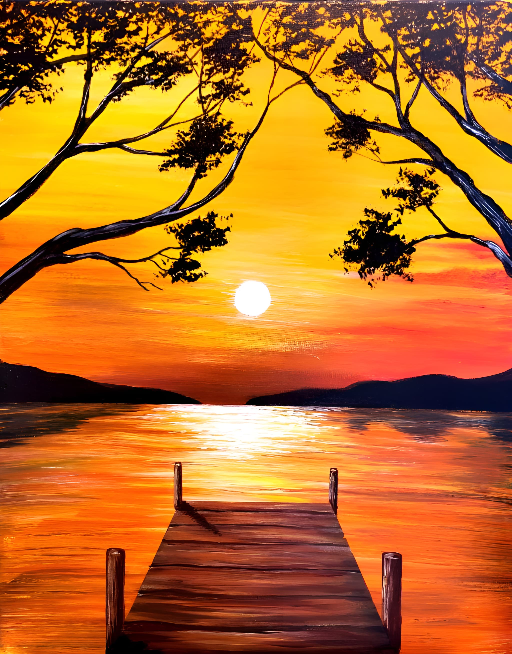 Summer Sunset on the Dock - Paint Nite event in SALT LAKE CTY, UT